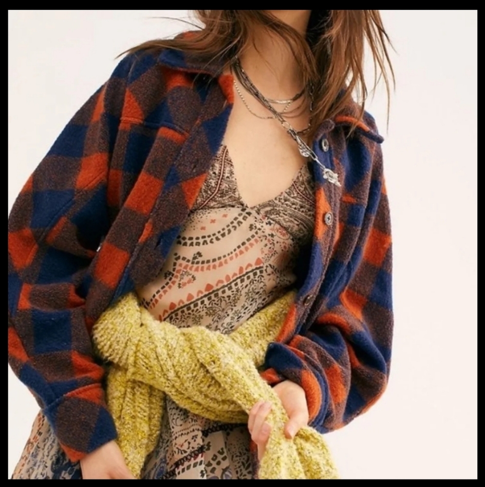 Free People Buffalo Plaid Jacket